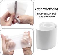 Kit de patch de réparation de piscine en TPU étanche transparent pour matelas pneumatique, maison de rebond, toile de tente d'anneau de natation