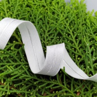 Bande élastique en Spandex/Nylon de 14 mm de large, marque White HH4K, modèle 50102S-14, couleur unie, avec logo personnalisé, pour bordure de vêtement.