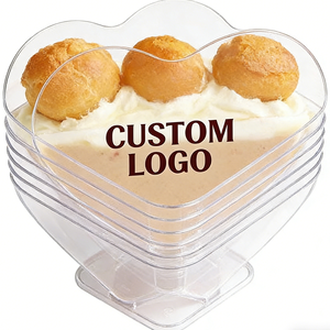 Gobelets en plastique PP en forme de cœur, 9 oz, diamètre 90 mm, jetables, qualité alimentaire, impression UV, pour sauces, usage en cuisine - Product Image 6