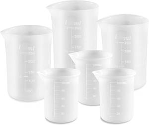 Größe anpassen Design 10ml 15ml 20ml 25ml 30ml 50ml Silikon becher Silikon Messbecher - Product Image 1