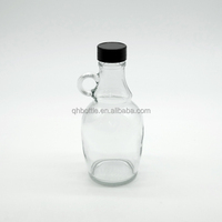 Bouteille en verre de style californien avec poignée simple, 1L 5L, bouteille en verre avec bouchon à vis pour le stockage du vin, des spiritueux, du kombucha