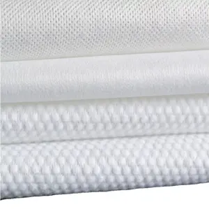 FREE SAMPLES - 50gsm Parallel Lapping 50% Rayon 50%pet Wet Dry Towel Tissue Use Spunlace Nonwoven Fabric Roll/spunlace Non Woven