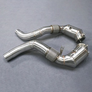 Made in China 304 Stainless Steel Downpipe Exhaust Pipe for BMW X5 X5M 550i 850i G14 G15 G16 G05 G30 F07 F10 N63 4.4T - Product Image 4