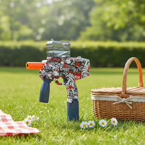 Pistolet à billes électriques <span class=keywords><strong>MP9</strong></span> pour l'extérieur, style garçon, jouet de tir <span class=keywords><strong>Airsoft</strong></span>, en plastique, alimenté par piles, jouet électronique - Product Image 5