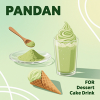 Poudre de Pandan de haute pureté, extrait naturel de feuilles de Pandan, poudre de couleur verte pour gâteaux