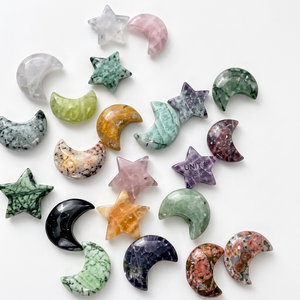 Pierres de Guérison en Cristal Naturel en Gros : Améthyste, Quartz Rose et Quartz Lune Poli – Cadeau Tendance - Product Image 1