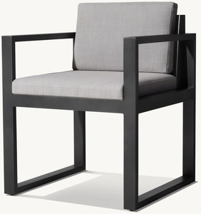 Ensemble de salle à manger d'extérieur en aluminium de style nordique moderne pour hôtel et villa, couleur personnalisable - Product Image 3