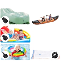 Accessoires de pompe multifonctionnels à double embout pour gonflage de ballons en latex, ballons en feuille et ballons en PVC