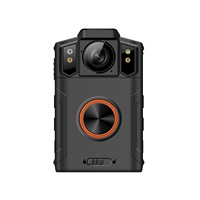 Caméra corporelle Android 11 5MP avec bouton PTT, alerte SOS, reconnaissance de carte d'identité, 2 Go de RAM, 64 Go de stockage, carte SIM unique, enregistreur portable