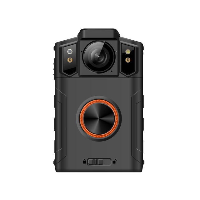 Android 11 Body Worn Camera 5MP PTT Button SOS Alert ID Card Recognition 2GB 64GB Storage Single SIM Portable Recorder