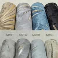 Papier peint en vinyle PVC imperméable KingMair classique, motif floral, pour chambre à coucher, salon, couloir, hôtel, facile à poser soi-même