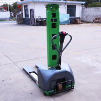 Meilleures ventes - Chariot élévateur électrique autoporteur 1500 kg 1,6 m - Chariot élévateur mobile robuste pour la logistique et la livraison rapide - Levage en 4 étapes