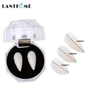 Fake Vampire Teeth &amp; Glue Fiesta de Halloween Cosplay Decoración Accesorios para dentaduras Zombie Demon Prótesis - Product Image 1