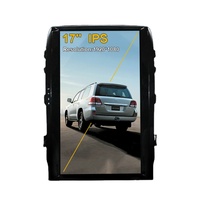 Lecteur multimédia de voiture à écran tactile vertical de 17 pouces avec cartes gratuites Android 14 TS10 Navigation GPS pour TOYOTA LAND CRUISER LC200 2008-2015