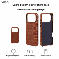 Étui de téléphone en cuir motif lézard exotique de haute qualité, style tendance, personnalisé, avec aimant, pour iPhone 17 Pro Max et iPhone 18 Pro