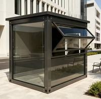 Quiosco Minorista con Ventana Abatible, Caseta Prefabricada para Cafetería, Bar, Tienda, Quiosco Minorista Personalizado con Ventana Abatible