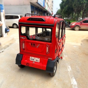 تريسيكل كهربائي مغلق للركاب بقوة 1200 واط و60 فولت، 10 تريسيكلات كهربائية ذات 4 عجلات، سيارة فيلو المتحركة ذات قرص أمامي مغلق + قرص خلفي - Product Image 4