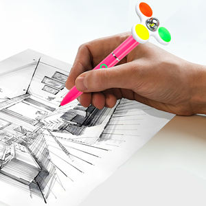 Stylo publicitaire fantaisie en plastique ABS avec logo personnalisé, anti-stress, nouveauté, vente promotionnelle, fidget spinner, stylo à bille - Product Image 5