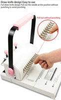 Machine à relier les livres, prix usine, relieuse portable à peignes, vente en gros, spirale Cinch