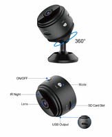 A9 Kamera Cctv Mini 1080P, Kamera Pemantau Wifi Rumah Keamanan Magnetik Kecil Video Cctv Bayi