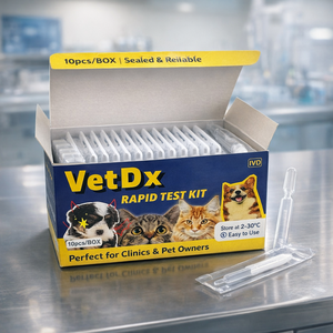 Prueba de Leucemia Felina Solo Ag del Mejor Fabricante Veterinario, Precio de Fábrica, Muestras Gratis, Uso en Hospitales Veterinarios - Product Image 1