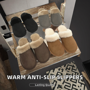 Pantuflas de Otoño e Invierno para Hombre y Mujer, Ligeras, Antideslizantes, Cálidas, con Forro de Piel y Plantilla de Espuma Viscoelástica - Product Image 2