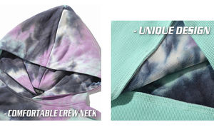 Sudadera con capucha para hombre, prenda deportiva masculina de Algodón 100% con logotipo personalizado, Jersey pesado Oem, con estampado 3d de teñido anudado en relieve - Product Image 6