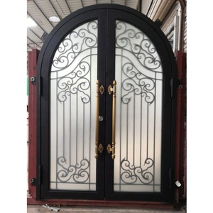 Puerta delantera de Casa de hierro fundido de alta calidad, venta al por mayor, todo tipo de puertas de <span class=keywords><strong>apartamento</strong></span> - Product Image 1