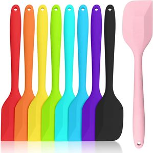 Spatules en silicone de qualité alimentaire, ustensiles de cuisine résistants à la chaleur, ensemble d'ustensiles de cuisson antiadhésifs et flexibles - Product Image 5