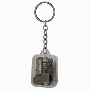 <b>Music</b> <b>Box</b> Pendant Necklace Creative Gift Acrylic Keychain Castle in the Sky Mini Rotate <b>Music</b> Keychains - Product Image 5