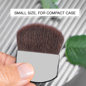 Private Label Liya Kabuki <span class=keywords><strong>Pinceau</strong></span> Blush <span class=keywords><strong>Poudre</strong></span> Unique <span class=keywords><strong>Pinceau</strong></span> Compact Cheveux Synthétiques Maquillage Fond de Teint <span class=keywords><strong>Pinceau</strong></span> - Product Image 4