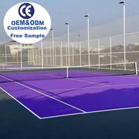 Peinture acrylique extérieure 3 mm pour revêtement de sol sportif en silicone PU pour terrains de basketball et de pickleball