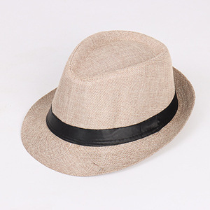 Sombrero de paja de Panamá de moda al por mayor, gorra de verano para playa, sombrero vaquero unisex de ala ancha estilo gangster - Product Image 4
