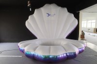 Coquille d'huître gonflable sur mesure, publicité gonflable personnalisée pour spectacle sur scène et décoration photo