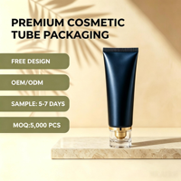 Tube de crème pour les mains ABL en gros, 40 mm, avec bouchon à vis, en aluminium et plastique, emballage pour soins de la peau, impression sérigraphique personnalisée