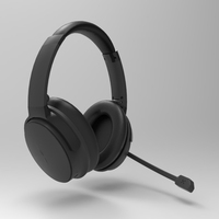 Casque sans fil supra-auriculaire OEM/ODM avec microphone externe, affichage numérique, son haute qualité 5.5, réduction de bruit ENC, aviation