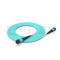 Câble à fibres optiques MPO/MPO 8/12/24 cœurs OM4, cordon de brassage 3,0 mm de diamètre pour centre de données, réseau 5G, SM/MM LSZH/APC/PC Aqua/Violet