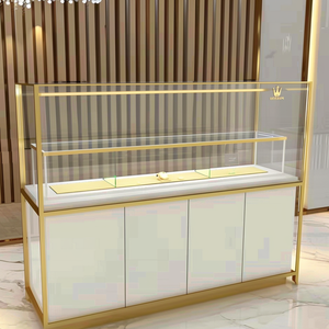 Vitrine de lunettes de soleil moderne de luxe en verre trempé et métal MDF pour montre et bijouterie - Product Image 4