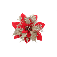 Ornements de sapin de Noël, couronnes de Noël, poinsettia, fleurs de Noël, vente chaude