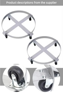 Malzeme taşıma için sıcak satış yüksek kalite ağır 550 galon yağ bidonu kargo taşıyıcı sürgülü taban tekerleri - Product Image 4