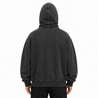 Sweat à capuche Ninja personnalisé vierge de haute qualité, brodé avec logo, 450 GSM, coupe oversize, pour hommes, avec cagoule intégrée, vente en gros, marque privée