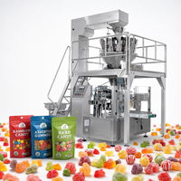 Food Grade Vertical Form Fill Seal Candy Sugar Packaging Machine With Multihead Combination Weigher Factory Direct Supply