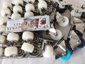 Ruote girevoli in Nylon nero ad alto carico 60/80/150KGS SS resistenti alla corrosione da 2 pollici in acciaio inossidabile ruote girevoli in Nylon bianco 50mm - Product Image 4