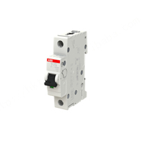 Disjoncteur miniature unipolaire S201-C16 16A avec borne de sécurité, usage industriel, capacité de coupure 10kA pour applications électriques