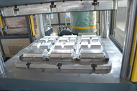 De vaisselle de fibre de boîte de repas de bagasse de canne à sucre machine de thermoformage