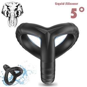 Cincin <span class=keywords><strong>Penis</strong></span> Silikon Cair Bentuk Gajah yang Dapat Disesuaikan, Peningkat Ereksi, Tahan Lama, dan Lebih Kuat untuk Pria - Product Image 1
