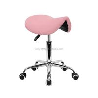 Tabouret de selle avec roues ergonomique pivotant roulant hauteur réglable chaise de selle pour clinique dentiste Spa Salon tatouage bureau à domicile