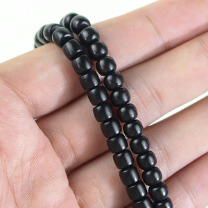 สร้อยข้อมือไม้มะเกลือ 108 เม็ด รูปทรงกระบอก 5x6 มม. ลูกประคำสวดมนต์แบบจีน สำหรับผู้ชาย ผู้หญิง คู่รัก - Product Image 3