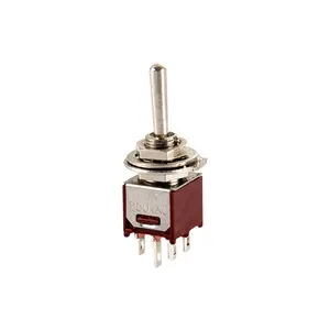 SMTS-202-2A1 Sub-miniature DPDT ON ON 6 pins rocker toggle switch