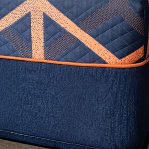 Tapis de <span class=keywords><strong>lit</strong></span> innovant à 6 côtés, matelassé, à rayures, avec blocs de couleur, respirant, confortable, antidérapant, rafraîchissant, fermeture éclair, tricoté - Product Image 4